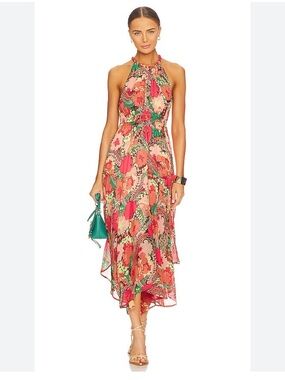 ALC Ellie High-Low Halter Dress | Floral | $695 Retail | Size 0  | * Like New *